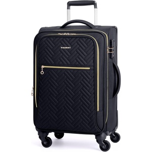 image:imageBAGSMART Carry On Luggage 20 InchSoftside Expandable Suitcase with Spinner Wheels Luggage 22x14x9 Airline Approved Rolling Lightweight Suitcases for Women Men Compact CarryOn BlackBlack