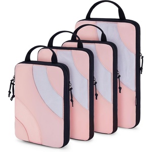 image:imageBAGSMART Compression Packing Cubes 6 Set4 Set2 Set Travel Packing Cubes for Carry on Suitcases Compression Suitcase Organizers Bag Set amp Travel Cubes for Luggage Lightweight Packing OrganizersBaby Pink