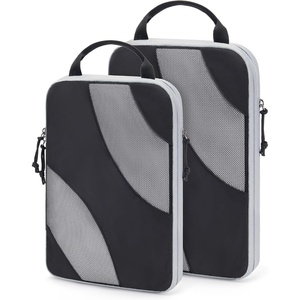 image:imageBAGSMART Compression Packing Cubes 6 Set4 Set2 Set Travel Packing Cubes for Carry on Suitcases Compression Suitcase Organizers Bag Set amp Travel Cubes for Luggage Lightweight Packing OrganizersBlack2 Set