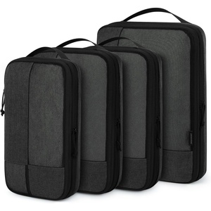 image:imageBAGSMART Compression Packing Cubes for Travel 6 Set Luggage Organizer Bags  Fits 202428in CarryOn Suitcases Compressible Bags Streamline Cruise Travel Essentials Sturdy Handles Machine WashableBlack