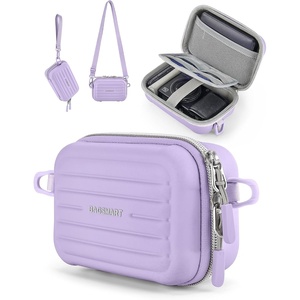 image:imageBAGSMART Digital Camera Case Protective amp Waterproof Small Camera Case with Shoulder Strap Lightweight Camera Sling Bag for Canon PowerShot ELPH 180190  Sony DSCW800DSCW830  PinkPurple