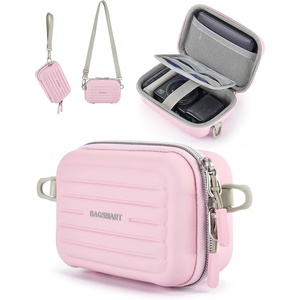image:imageBAGSMART Digital Camera Case Protective amp Waterproof Small Camera Case with Shoulder Strap Lightweight Camera Sling Bag for Canon PowerShot ELPH 180190  Sony DSCW800DSCW830  PinkBaby Pink