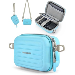 image:imageBAGSMART Digital Camera Case Protective amp Waterproof Small Camera Case with Shoulder Strap Lightweight Camera Sling Bag for Canon PowerShot ELPH 180190  Sony DSCW800DSCW830  PinkBlue