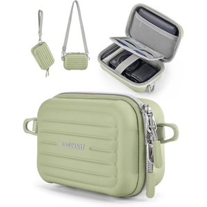 image:imageBAGSMART Digital Camera Case Protective amp Waterproof Small Camera Case with Shoulder Strap Lightweight Camera Sling Bag for Canon PowerShot ELPH 180190  Sony DSCW800DSCW830  PinkGreen