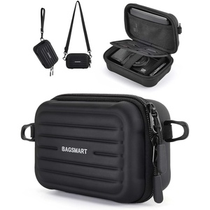 image:imageBAGSMART Digital Camera Case Protective amp Waterproof Small Camera Case with Shoulder Strap Lightweight Camera Sling Bag for Canon PowerShot ELPH 180190  Sony DSCW800DSCW830  PinkBlack