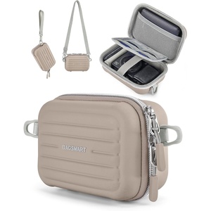 image:imageBAGSMART Digital Camera Case Protective amp Waterproof Small Camera Case with Shoulder Strap Lightweight Camera Sling Bag for Canon PowerShot ELPH 180190  Sony DSCW800DSCW830  PinkBrown