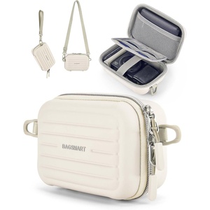image:imageBAGSMART Digital Camera Case Protective amp Waterproof Small Camera Case with Shoulder Strap Lightweight Camera Sling Bag for Canon PowerShot ELPH 180190  Sony DSCW800DSCW830  PinkBeige