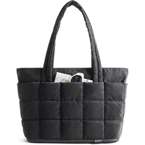 image:imageBAGSMART Expandable Tote Bag for Women Puffer Work Tote Handbag Quilted Carry On Bag for Travel GymClassic