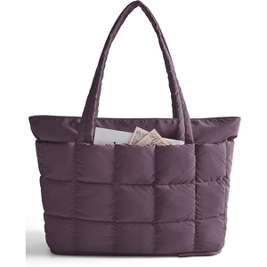 image:imageBAGSMART Expandable Tote Bag for Women Puffer Work Tote Handbag Quilted Carry On Bag for Travel GymGrape
