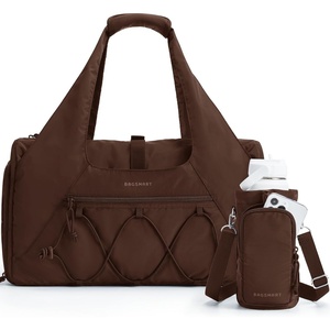 image:imageBAGSMART Gym Bag for Women Lightweight Duffel with Shoe Compartment Tote Bag with Wet Pocket for Yoga Travel PinkChocolate