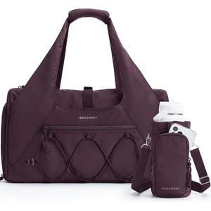 image:imageBAGSMART Gym Bag for Women Lightweight Duffel with Shoe Compartment Tote Bag with Wet Pocket for Yoga Travel PinkGrape