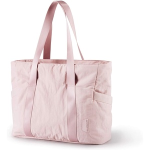 image:imageBAGSMART Tote Bag for Women Tote Bag with Zipper Work Tote with Compartments Nurse Shoulder Hanbag for Travel GymBbaby Pinkmedium28l
