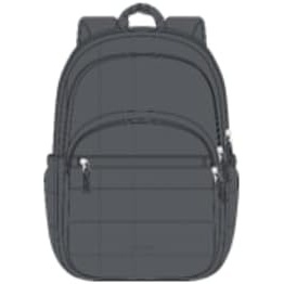 image:imageBAGSMART College Laptop Backpack Travel Backpack for Women Quilted Casual Daypack WaterResistant Bookbag for 156 Inch Laptop ChocolateDark Gray