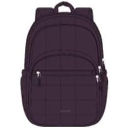 image:imageBAGSMART College Laptop Backpack Travel Backpack for Women Quilted Casual Daypack WaterResistant Bookbag for 156 Inch Laptop ChocolateGrape