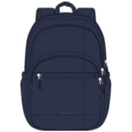 image:imageBAGSMART College Laptop Backpack Travel Backpack for Women Quilted Casual Daypack WaterResistant Bookbag for 156 Inch Laptop ChocolateNavy Blue
