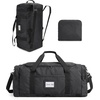 image:imageBAGSAMRT 60L Foldable Duffle Bag for Travel Large Travel Duffel Bag for Men 4 in 1 Travel Backpack Carry on Weekender Bag BlackBlack