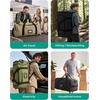 image:imageBAGSAMRT 60L Foldable Duffle Bag for Travel Large Travel Duffel Bag for Men 4 in 1 Travel Backpack Carry on Weekender Bag BlackBlack