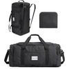 image:imageBAGSAMRT 60L Foldable Duffle Bag for Travel Large Travel Duffel Bag for Men 4 in 1 Travel Backpack Carry on Weekender Bag BlackBlack