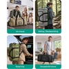image:imageBAGSAMRT 60L Foldable Duffle Bag for Travel Large Travel Duffel Bag for Men 4 in 1 Travel Backpack Carry on Weekender Bag BlackBlack