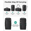 image:imageBAGSAMRT 60L Foldable Duffle Bag for Travel Large Travel Duffel Bag for Men 4 in 1 Travel Backpack Carry on Weekender Bag BlackGray