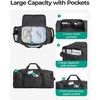 image:imageBAGSAMRT 60L Foldable Duffle Bag for Travel Large Travel Duffel Bag for Men 4 in 1 Travel Backpack Carry on Weekender Bag BlackGreen