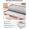 image:imageBAGSMART 1314 Inch Laptop Sleeve with Handle and Accessory Pocket for Work  Quilted Laptop Bag for Women with Shoulder Strap Compatible with M5 MacBook Air 13Pro 14 HP Dell Lenovo ASUS for TripSBlack