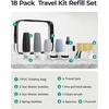 image:imageBAGSMART 18 Pack TSA Approved Travel Bottles for Toiletries Leak Proof Silicone Travel Size Containers Bottles for Shampoo GreyEarth Tone3