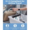 image:imageBAGSMART 18 Pack TSA Approved Travel Bottles for Toiletries Leak Proof Silicone Travel Size Containers Bottles for Shampoo GreyGreen
