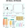 image:imageBAGSMART 18 Pack TSA Approved Travel Bottles for Toiletries Leak Proof Silicone Travel Size Containers Bottles for Shampoo GreyMacaron3
