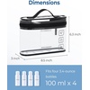 image:imageBAGSMART 18 Pack TSA Approved Travel Bottles for Toiletries Leak Proof Silicone Travel Size Containers Bottles for Shampoo GreyPink