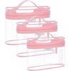 image:imageBAGSMART 18 Pack TSA Approved Travel Bottles for Toiletries Leak Proof Silicone Travel Size Containers Bottles for Shampoo GreyPink