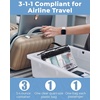 image:imageBAGSMART 18 Pack TSA Approved Travel Bottles for Toiletries Leak Proof Silicone Travel Size Containers Bottles for Shampoo GreyPurple