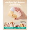 image:imageBAGSMART 18 Pack TSA Approved Travel Bottles for Toiletries Leak Proof Silicone Travel Size Containers Bottles for Shampoo GreyPurple3
