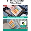 image:imageBAGSMART 18 Pack TSA Approved Travel Bottles for Toiletries Leak Proof Silicone Travel Size Containers Bottles for Shampoo GreySoft Pastel3