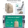 image:imageBAGSMART 30L Travel Backpack for Women Carry on Backpack for Airplanes Gym Backpack with Shoe Compartment Lightweight Travel Bag Fits 156 Inch WaterResistant ChocolateGrey