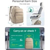 image:imageBAGSMART 30L Travel Backpack for Women Carry on Backpack for Airplanes Gym Backpack with Shoe Compartment Lightweight Travel Bag Fits 156 Inch WaterResistant ChocolateBlack