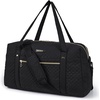image:imageBAGSMART 31L Womens Quilted Weekender Duffle Bag with Laptop Compartment and Shoe BagBlack