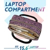 image:imageBAGSMART 31L Womens Quilted Weekender Duffle Bag with Laptop Compartment and Shoe BagHorse Solid