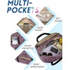 image:imageBAGSMART 31L Womens Quilted Weekender Duffle Bag with Laptop Compartment and Shoe BagHorse Solid