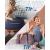 image:imageBAGSMART 31L Womens Quilted Weekender Duffle Bag with Laptop Compartment and Shoe BagHorse Solid