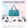 image:imageBAGSMART 31L Womens Quilted Weekender Duffle Bag with Laptop Compartment and Shoe BagLake Blue