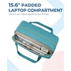 image:imageBAGSMART 31L Womens Quilted Weekender Duffle Bag with Laptop Compartment and Shoe BagLake Blue