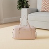 image:imageBAGSMART 31L Womens Quilted Weekender Duffle Bag with Laptop Compartment and Shoe BagPink