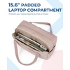 image:imageBAGSMART 31L Womens Quilted Weekender Duffle Bag with Laptop Compartment and Shoe BagPink