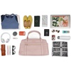 image:imageBAGSMART 31L Womens Quilted Weekender Duffle Bag with Laptop Compartment and Shoe BagPink