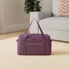 image:imageBAGSMART 31L Womens Quilted Weekender Duffle Bag with Laptop Compartment and Shoe BagPurple