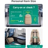 image:imageBAGSMART 35L Travel Backpack for Women 173 CarryOn Personal Item  Flight Approved 180 Opening WetDry Pocket Free Crossbody Bag Shoe Compartment Luggage Sleeve Water ResistantDesert