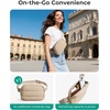 image:imageBAGSMART 35L Travel Backpack for Women 173 CarryOn Personal Item  Flight Approved 180 Opening WetDry Pocket Free Crossbody Bag Shoe Compartment Luggage Sleeve Water ResistantBlack