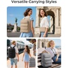 image:imageBAGSMART 35L Travel Backpack for Women 173 CarryOn Personal Item  Flight Approved 180 Opening WetDry Pocket Free Crossbody Bag Shoe Compartment Luggage Sleeve Water ResistantKelp Green