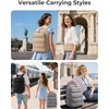 image:imageBAGSMART 35L Travel Backpack for Women 173 CarryOn Personal Item  Flight Approved 180 Opening WetDry Pocket Free Crossbody Bag Shoe Compartment Luggage Sleeve Water ResistantGrey